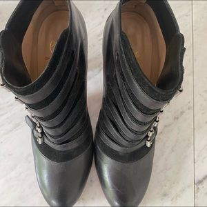 Christian Louboutin black ankle boots
